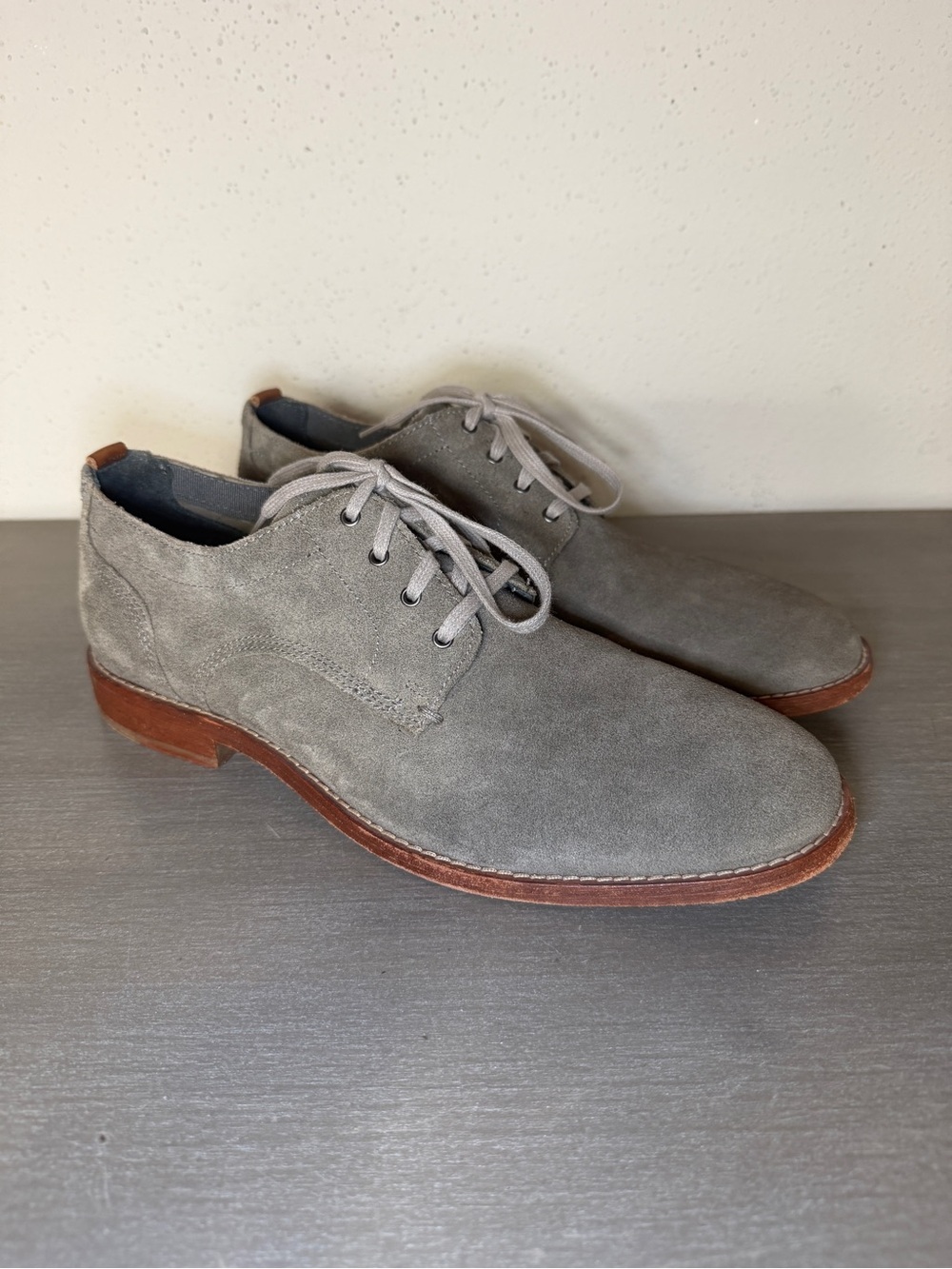 Cole Haan Feathercraft Grand Blucher Brown Suede Oxford Men's Size 9.5 M